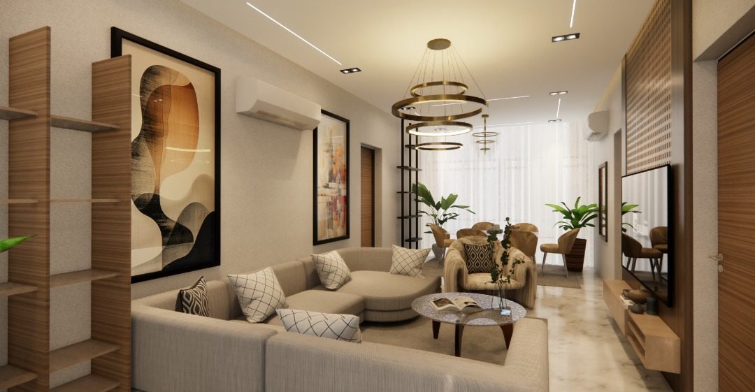 Elegant living room interior design
